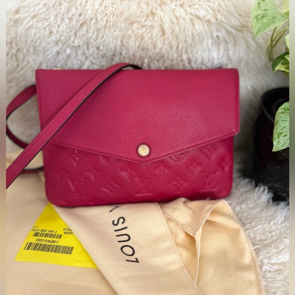 Louis Vuitton Empreinte Twice Shoulder/Crossbody Bag in Dahlia. - Picture 1 of 16